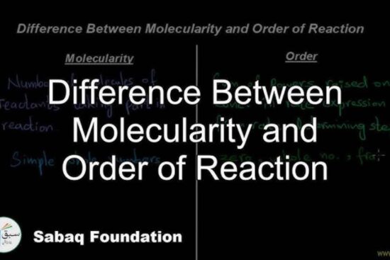 Difference Between Order and Molecularity of a Reaction