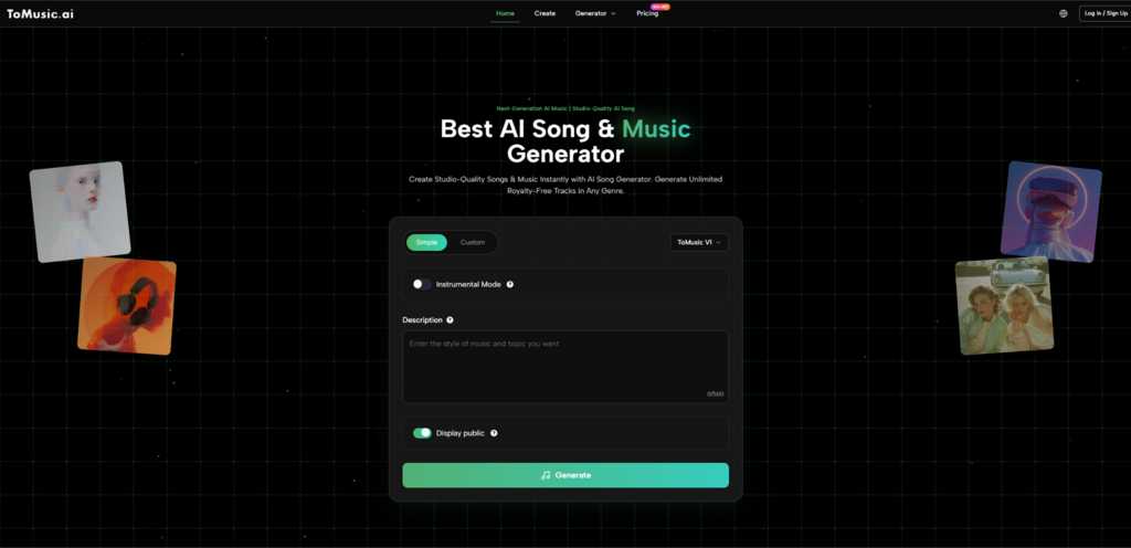 best ai song and music generator