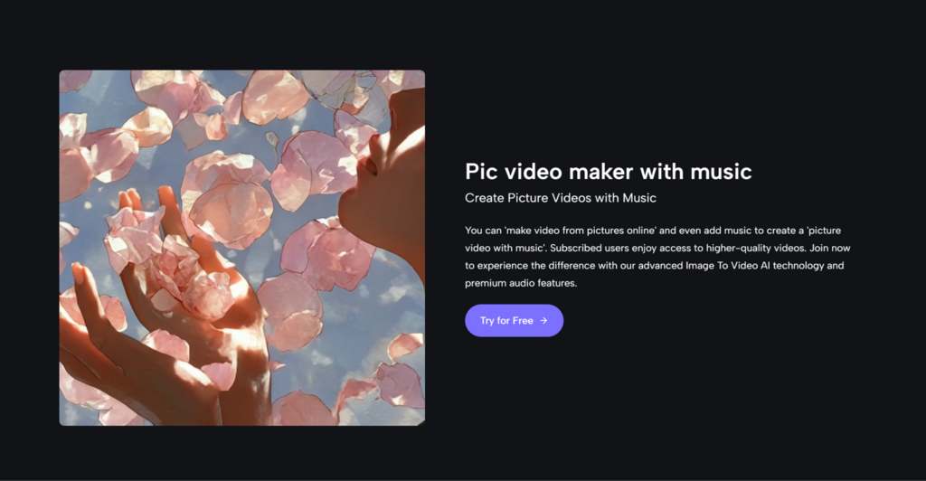pic video maker with music