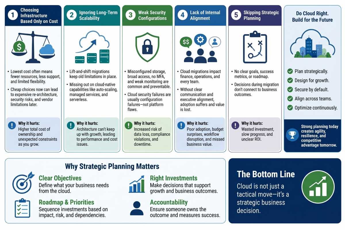 cloud infrastructure mistakes that hurt business scalability