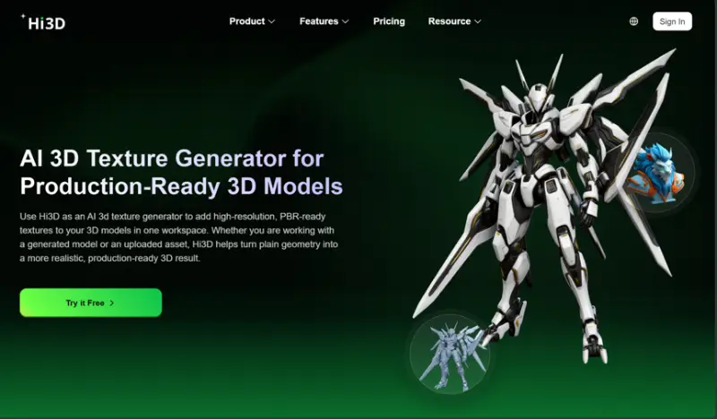 ai 3d texture generator for production-ready 3d models